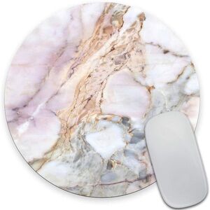 Marble Circular Mouse Pad Brown/White/Gray‎ Marble Mouse Pad New Unopened